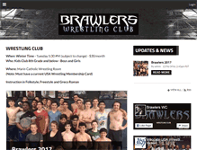 Tablet Screenshot of brawlerswrestlingclub.com